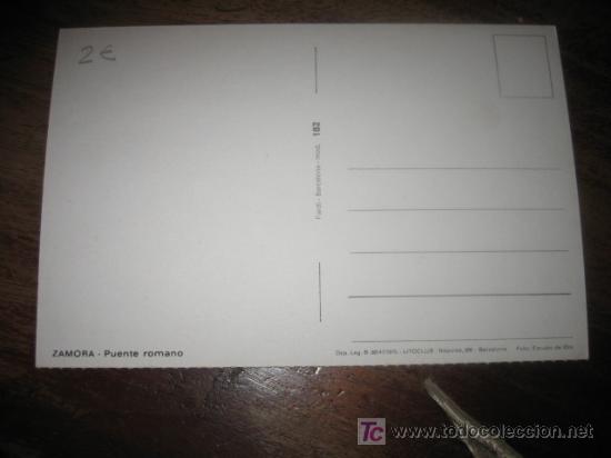 Postales: ZAMORA    PUENTE ROMANO - Foto 2