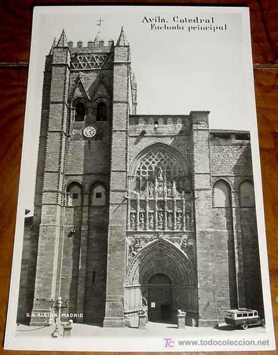 Postales: ANTIGUA FOTO POSTAL DE AVILA - CATEDRAL - FOTO G. H. ALSINA N. 21 - NO CIRCULADA.