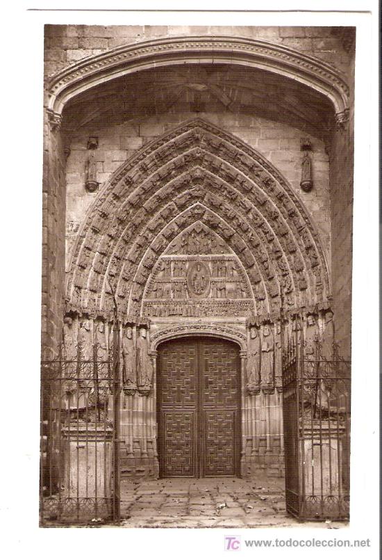 Postales: TARJETA  POSTAL DE AVILA. CATEDRAL. PUERTA DE LOS APOSTOLES.