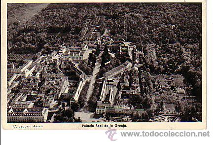 Postales: SEGOVIA AEREA.- PALACIO REAL DE LA GRANJA - Foto 1