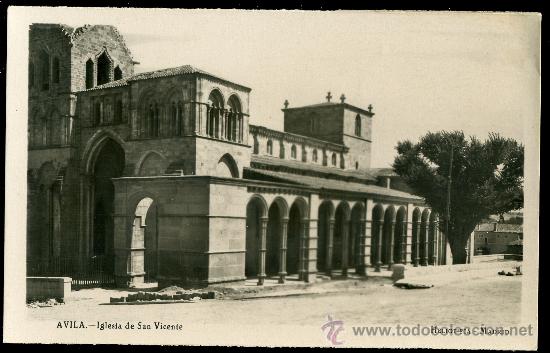 Cartoline: TARJETA POSTAL DE AVILA- IGLESIA DE SAN VICENTE