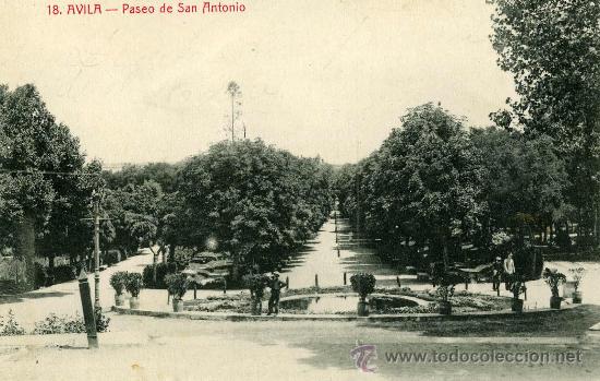 Postales: AVILA.- PASEO DE SAN ANTONIO