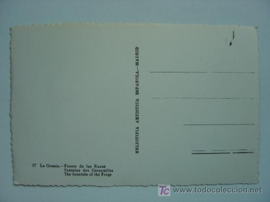 Postales: LA GRANJA (SEGOVIA) - REF. K-711 - Foto 2