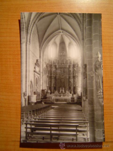 Postales: POSTAL AGUILAR DE CAMPO IGLESIA PARROQUIAL NAVE CENTRAL SIN CIRCULAR