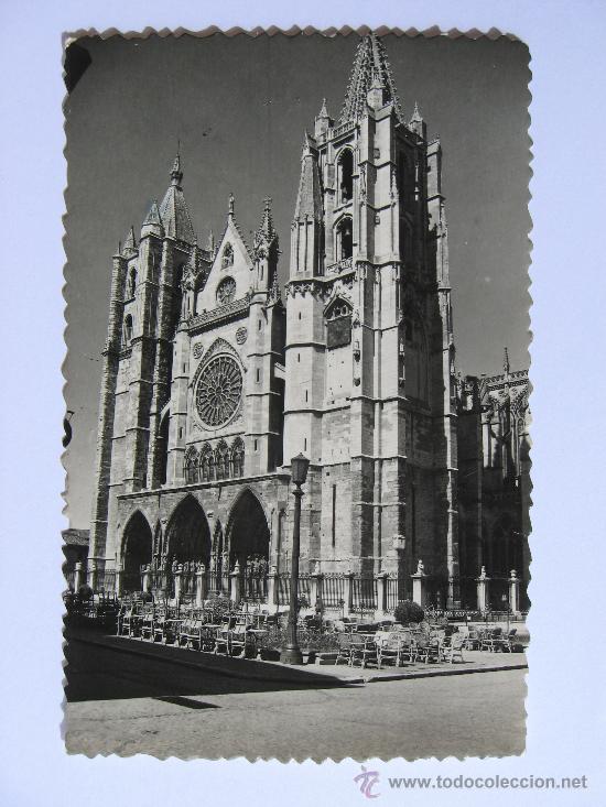 Postales: LEON, FACHADA CATEDRAL, EDICIONES SICILIA ,N&ordm;32.