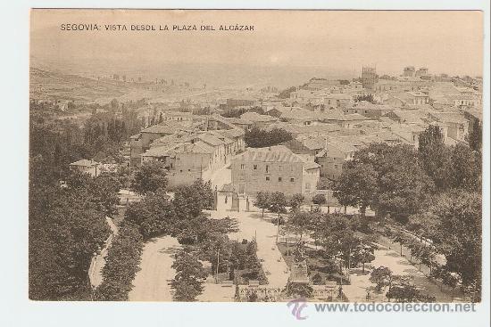 Postales: Segovia - Vista desde  la plaza  del Alc&aacute;zar