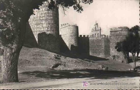 Postales: Postal Antigua : 45 AVILA - Un detalle de las Murallas. Ed.Garc&iacute;a Garrabella