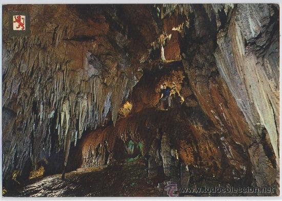 Postales: TARJETA POSTAL DE CUEVAS DE VALPORQUERO GRAN COLADA LEON