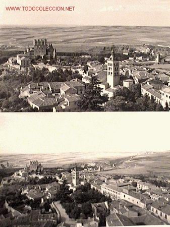 Postales: 2 POSTALES DE SEGOVIA DE LOS 50