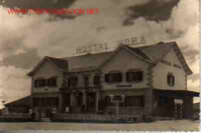 Postales: POSTAL DE HOSTAL MORA , SOMOSIERRA (MADRID)
