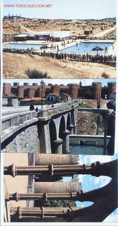 Postales: 3 postales Avila(Puerta de san vicente)Avila (Puente sobre el adaja) y las navas del marques (Avila)