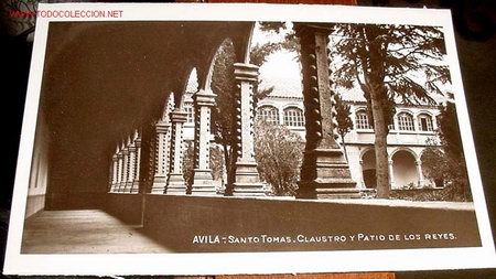 Postales: ANTIGUA POSTAL DE AVILA - SANTO TOMAS - CLAUSTRO - NO CIRCULADA.