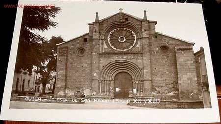 Postales: ANTIGUA POSTAL DE AVILA - IGLESIA DE SAN PEDRO - CLAUSTRO - NO CIRCULADA.