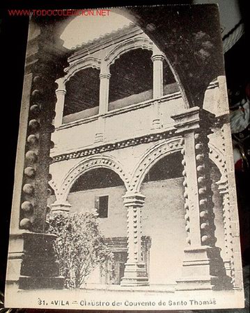 Postales: ANTIGUA POSTAL DE AVILA - CLAUSTRO DEL CONVENTO DE SANTO THOMAS - SIN CIRCULAR