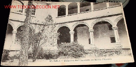 Postales: ANTIGUA POSTAL DE AVILA - CLAUSTRO DEL CONVENTO DE SANTO THOMAS - SIN CIRCULAR