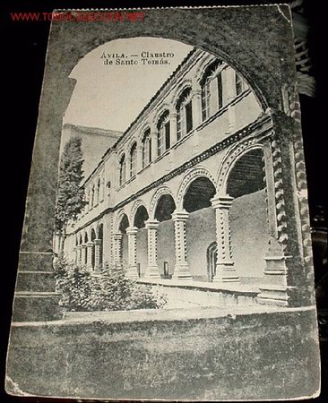 Postales: ANTIGUA POSTAL DE AVILA - CLAUSTRO DE SANTO TOMAS - SIN CIRCULAR - EDICION LUCAS MARTIN - ESCRITA