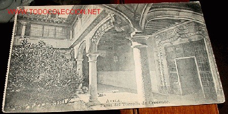 Postales: ANTIGUA POSTAL DE AVILA - PATIO DEL TORREON DE CRESCENTE - SIN CIRCULAR - EDICION LUCAS MARTIN - ESC