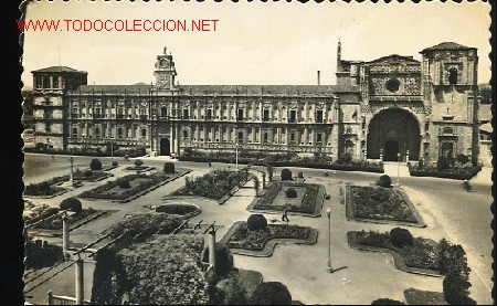 Postales: TARJETA PSOTAL DE LEON N&ordm; 160 - FACHADA PRINCIPAL DE SAN MARCOS