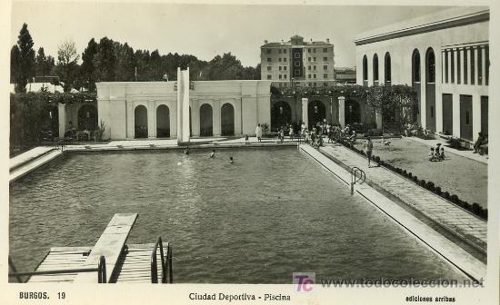 Postcards: TARJETA POSTAL FOTOGRAFICA DE BURGOS.CIUDAD DEPORTIVA PISCINA