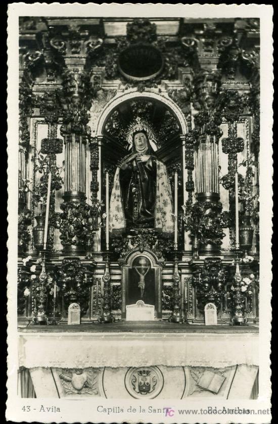 Postcards: TARJETA POSTAL DE AVILA. CAPILLA DE LA SANTA .ED. ARRIBAS
