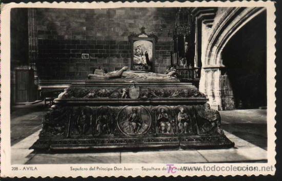 Postales: Postal Antigua : Avila - Sepulcro del Pr&iacute;ncipe Don Juan. Ed Aisa