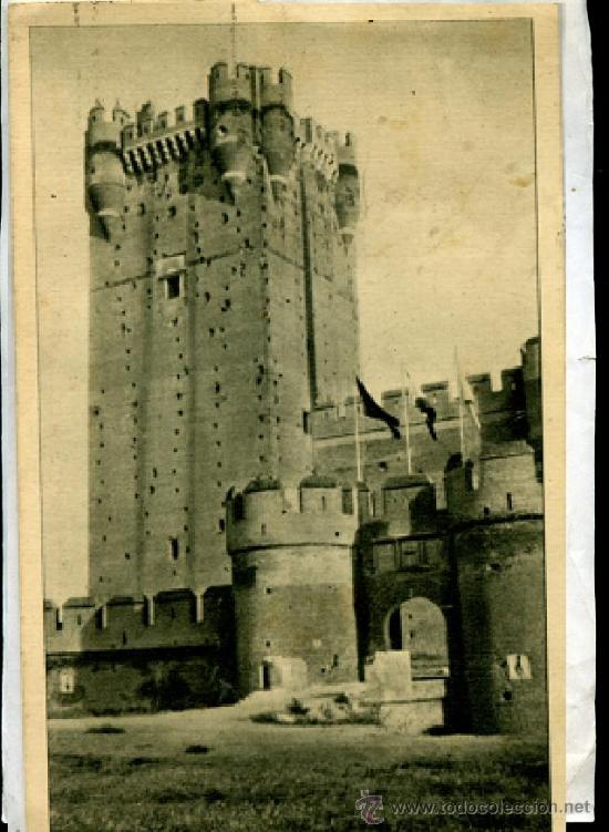 Postales: POSTAL MEDINA DEL CAMPO castillo de la Mota Puerta de entrada