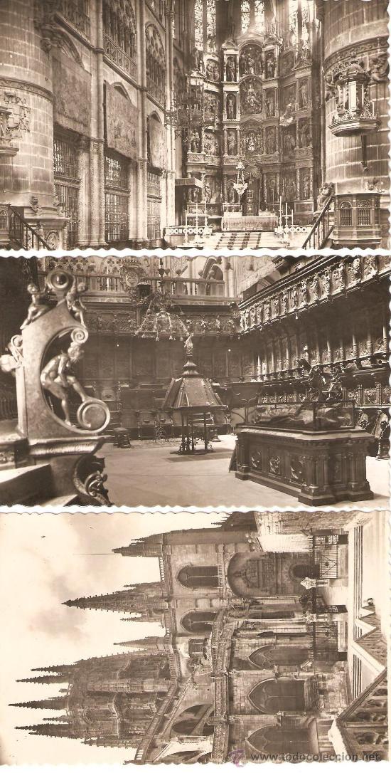 Postales: TRES ANTIGUAS POSTALES DE 1950 DE LA CATEDRAL DE BURGOS