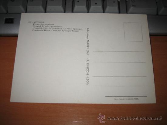 Postales: PALACIO- AYUNTAMIENTO      ASTORGA - Foto 2