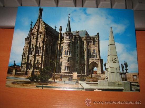 Postales: PALACIO EPISCOPAL Y MONUMENTO A LOS CAIDOS       ASTORGA - Foto 1