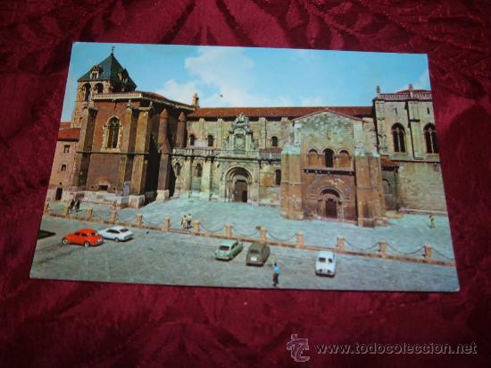 Postales: leon basilica de san isidro,fachada principal,hijos de f alonso-leon 1969
