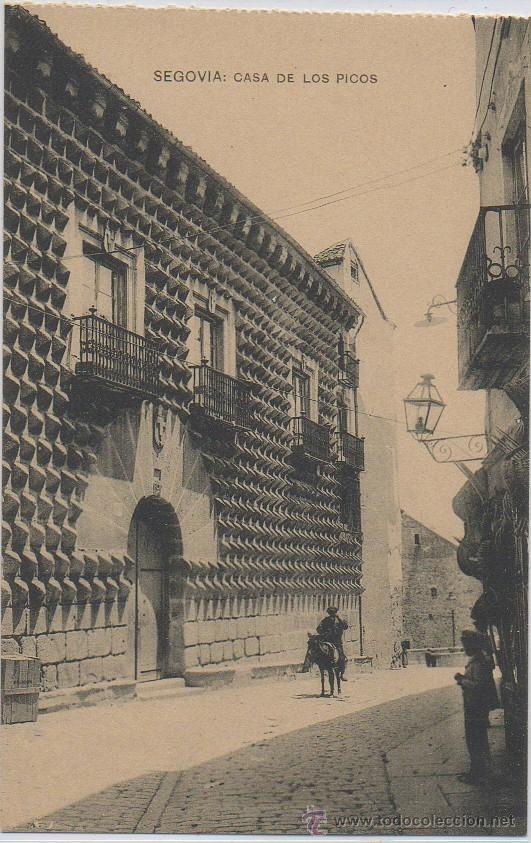 Postales: TARJETA POSTAL CASA DE LOS PICOS SEGOVIA