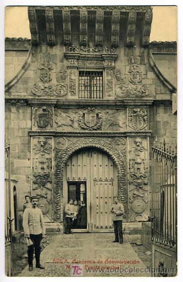 Postales: AVILA , ACADEMIA DE ADMISION MILITAR , PUERTA PRINCIPAL , P28657