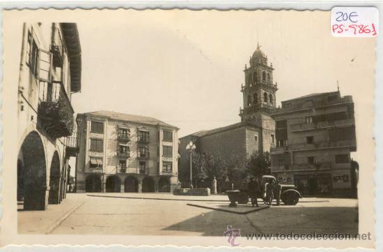 Postales: (PS-9861)POSTAL DE PONFERRADA-PLAZA DE LA ENCINA Y SANTUARIO