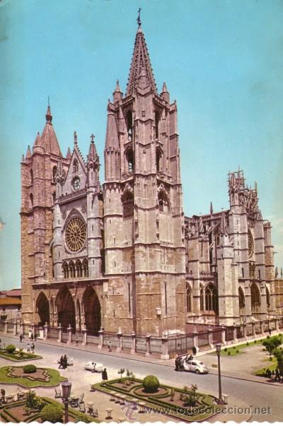 Postales: N&ordm; 5063 POSTAL LEON CATEDRAL - Foto 1
