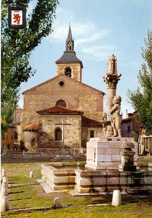 Postales: N&ordm; 3750 POSTAL LEON PLAZA DEL MERCADO DEL GRANO