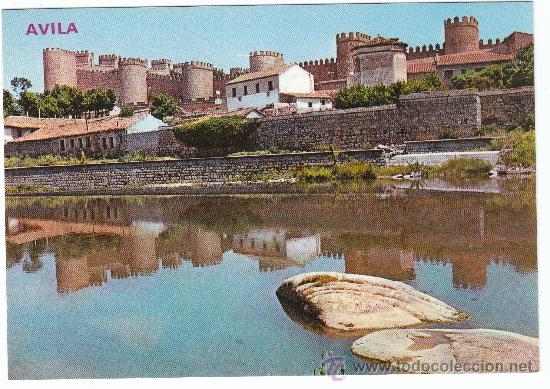 Postales: 938 - AVILA. MURALLAS Y RIO ADAJA