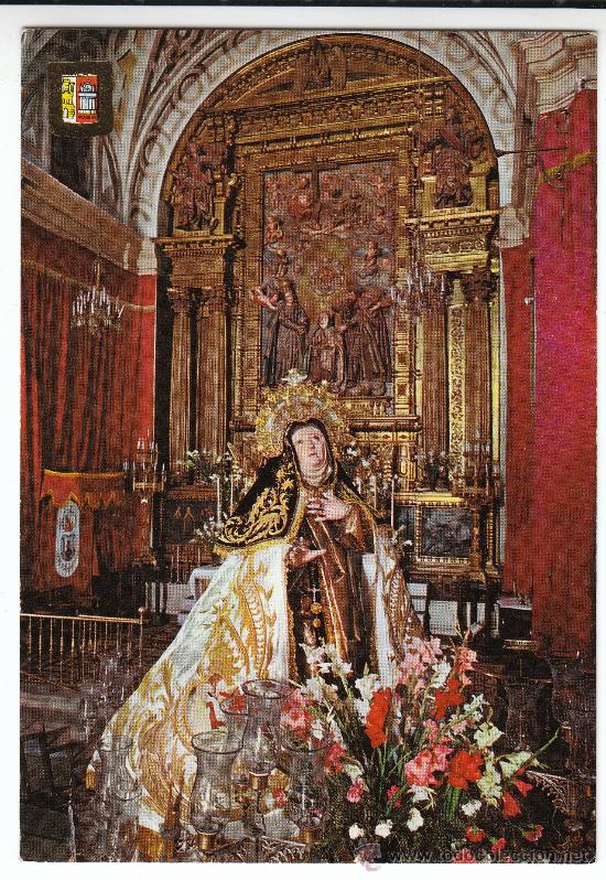 Postales: N&ordm; 28 AVILA. IMAGEN DE SANTA TERESA (CASA NATAL)