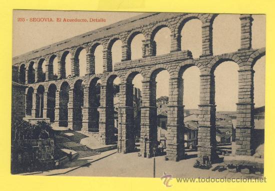 Postales: SEGOVIA-253- VISTA DETALLE DEL ACUEDUCTO VER DETALLES -1920-FOTOTIPIA THOMAS-BARCELONA-P 891
