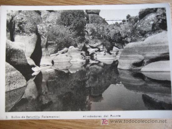 Postales: Ba&ntilde;os de Retortillo. Salamanca. N&ordf; 3 Alrededores del Puente. Foto Frutos. Sin circular