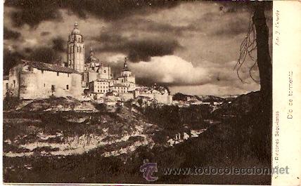 Postales: POSTAL SEGOVIA DIA DE TORMENTA - Foto 1