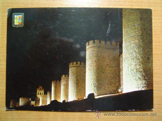 Postales: POSTAL AVILA MURALLA VISTA NOCTURNA CIRCULADA