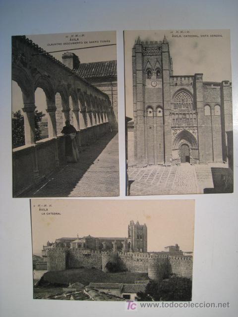 Postales: AVILA (HAUSER Y MENET) LOTE 3 POSTALES