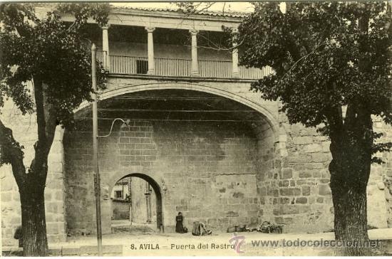 Postales: POSTAL AVILA PUERTA DEL RASTRO