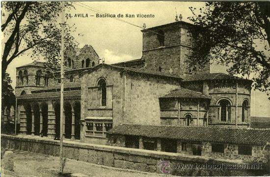 Postales: POSTAL AVILA BASILICA DE SAN VICENTE