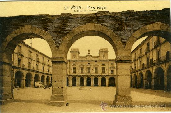 Postales: POSTAL AVILA PLAZA MAYOR