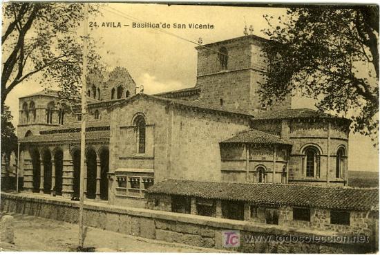 Postales: POSTAL AVILA BASILICA DE SAN VICENTE