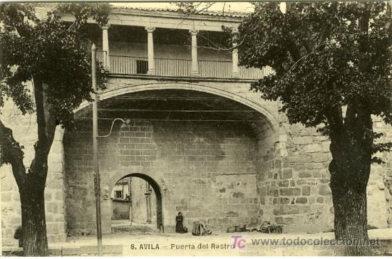 Postales: POSTAL AVILA PUERTA DEL RASTRO