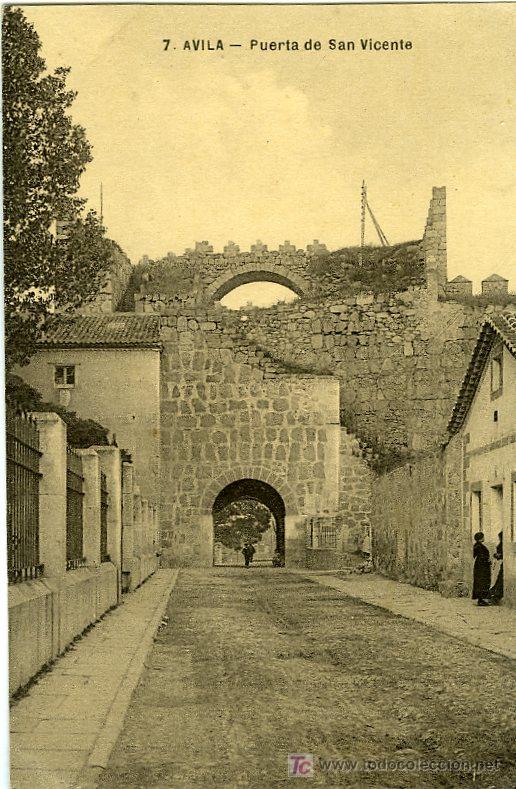 Postales: POSTAL AVILA PUERTA DE SAN VICENTE