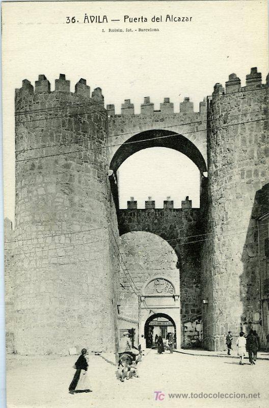 Postales: POSTAL AVILA PUERTA DEL ALCAZAR