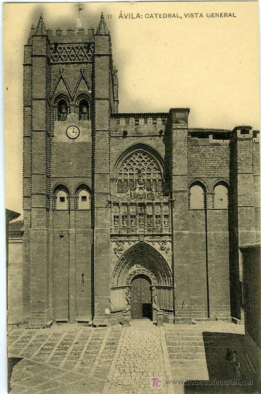 Postales: POSTAL AVILA CATEDRAL VISTA GENERAL